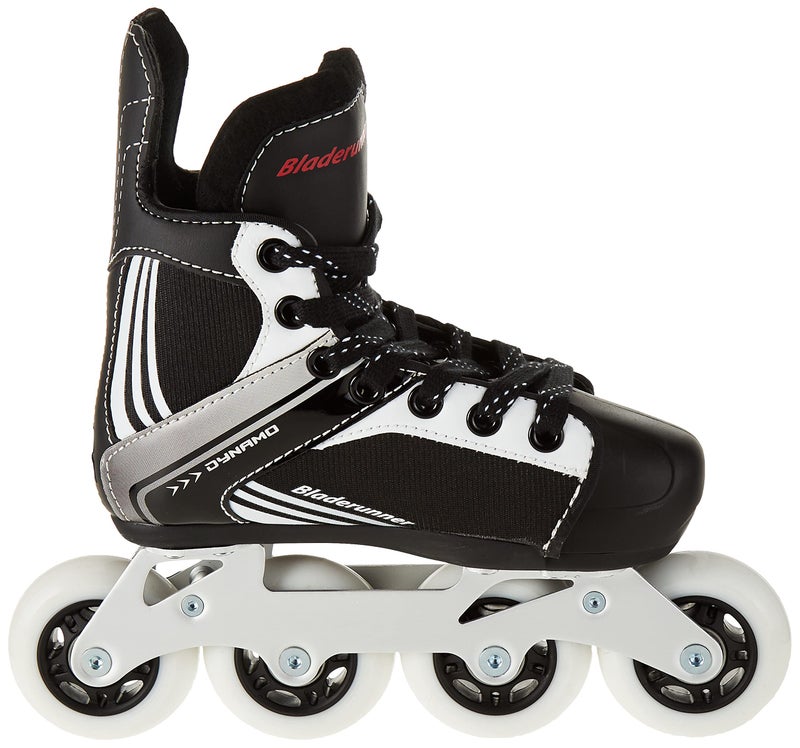 ROLLERBLADE بليدرانر من رولر بليد داينامو جونيور زلاجات هوكي قابلة للتعديل، أسود وأحمر، زلاجات خطية، مقاس 11J - 1 - Image 2